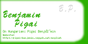 benjamin pigai business card